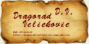 Dragorad Veličković vizit kartica